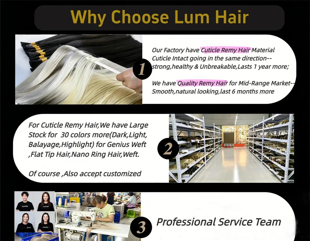 Cuticle Remy Genius Weft Extensions